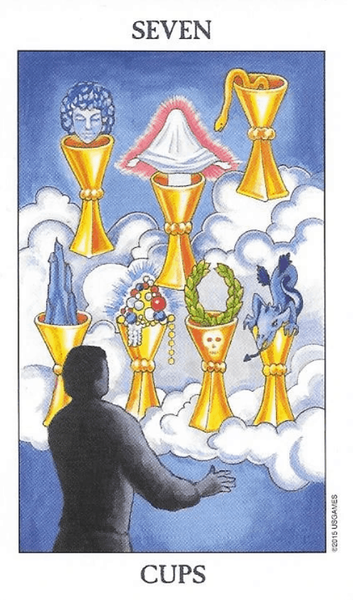 7 Of Cups Seven Of Cups Tarot Card Meaning Upright Reversed RGNM