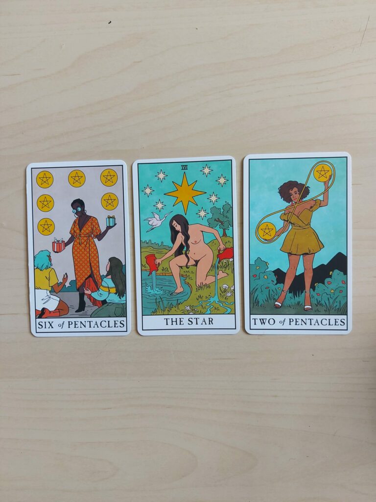 Three card tarot spread