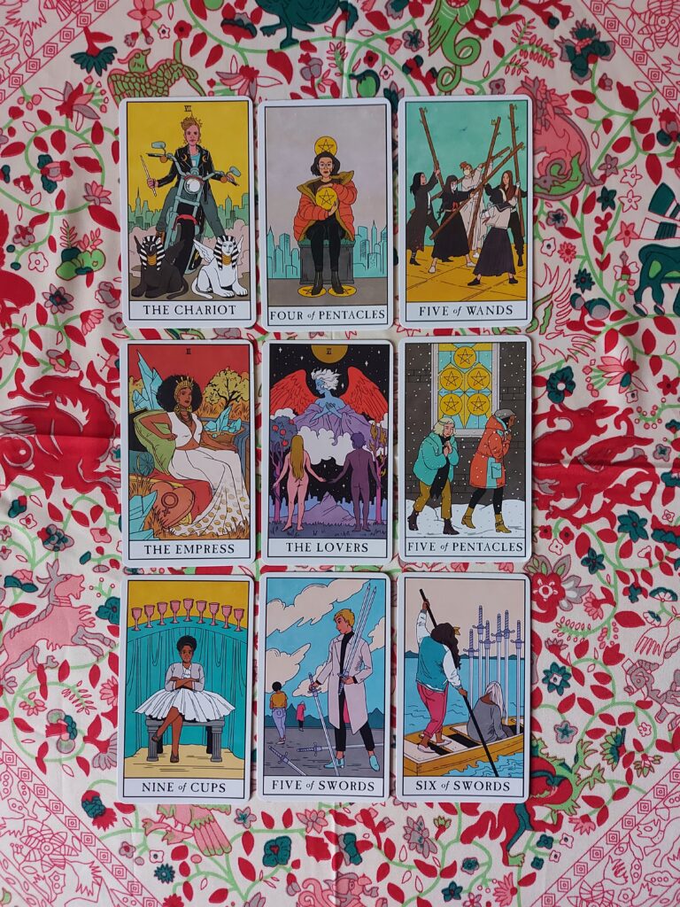 A Nine-Card Tarot Spread for an In-depth Life Check-in