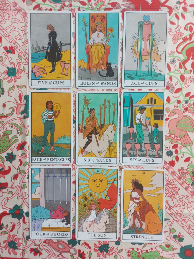 Reading the Cards Vertically - A Nine-card Tarot Spread For Growth